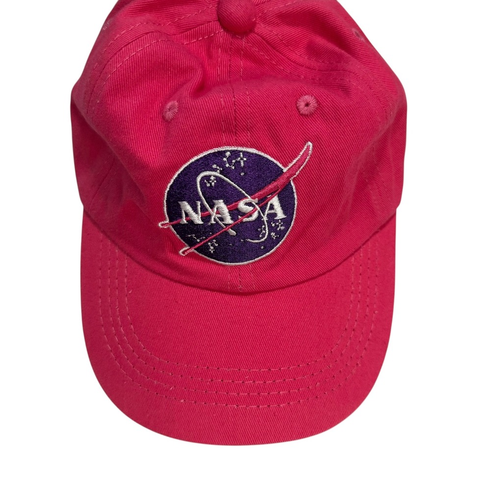 Kid u not Pink NASA Logo Baseball Cap Hat Adjustable Strap Embroidered